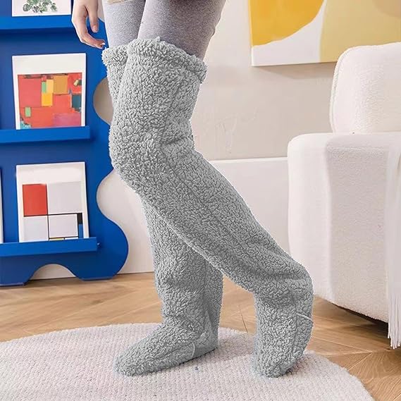 Plush Long Sock Slippers