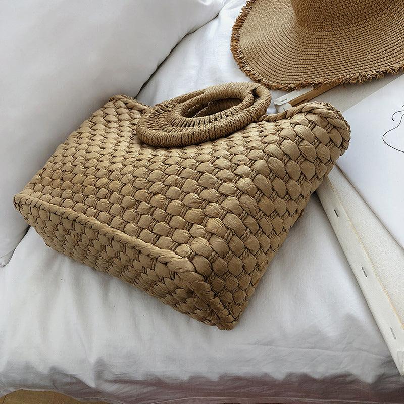 Bohemian Woven Beach Handbag