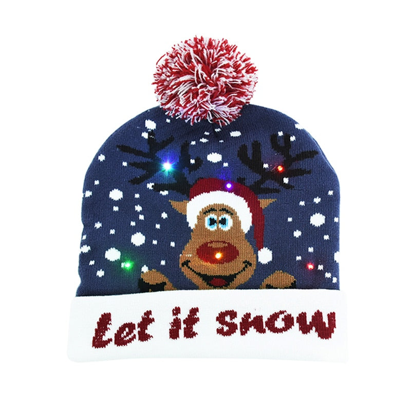 LED Christmas Bobble Hat