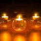 Nordic-Style Round Glass Hollow Candle Holders